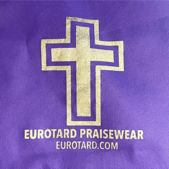 Eurotard Large Hanging Garment Bag Cross Style 13CB Purple OSF ID Pouch - Picture 2 of 6